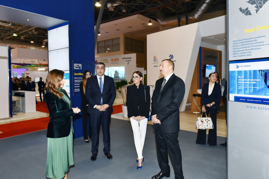 President Ilham Aliyev viewed Bakutel 2017 exhibition