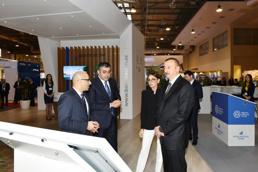 President Ilham Aliyev viewed Bakutel 2017 exhibition