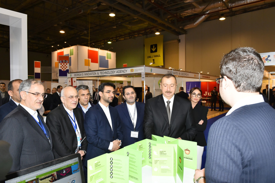 President Ilham Aliyev viewed Bakutel 2017 exhibition