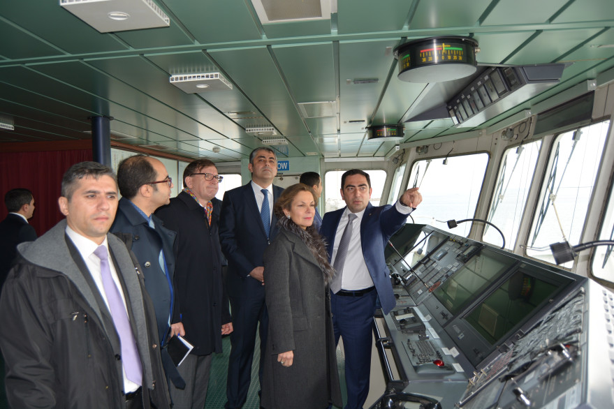 French ambassador visits new  Baku Port  in Alat settlement