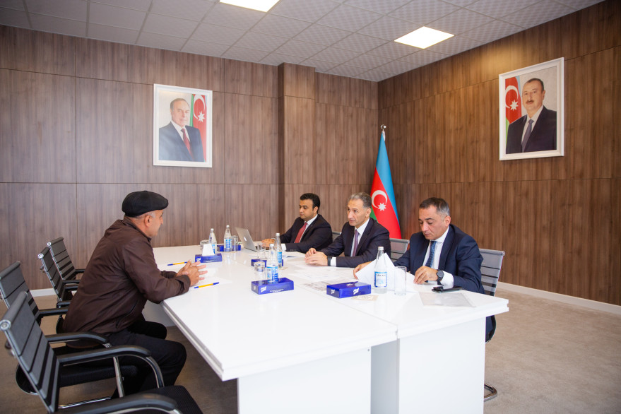 Minister Rashad Nabiyev received citizens in Sheki