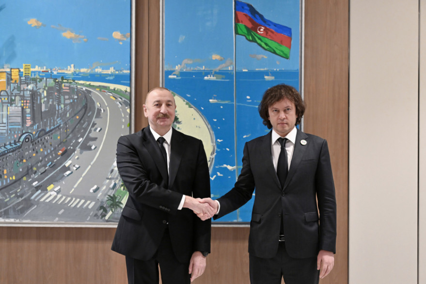 Prezident İlham Əliyevin Gürcüstanın Baş naziri ilə görüşü olub