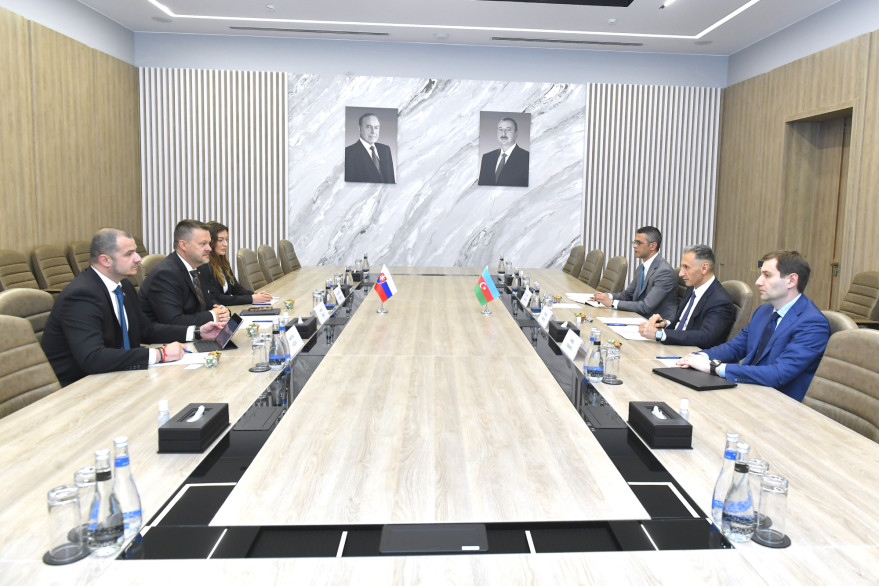 Nazir Rəşad Nəbiyev Slovakiyanın investisiyalar, regional inkişaf və informasiya naziri ilə görüşüb