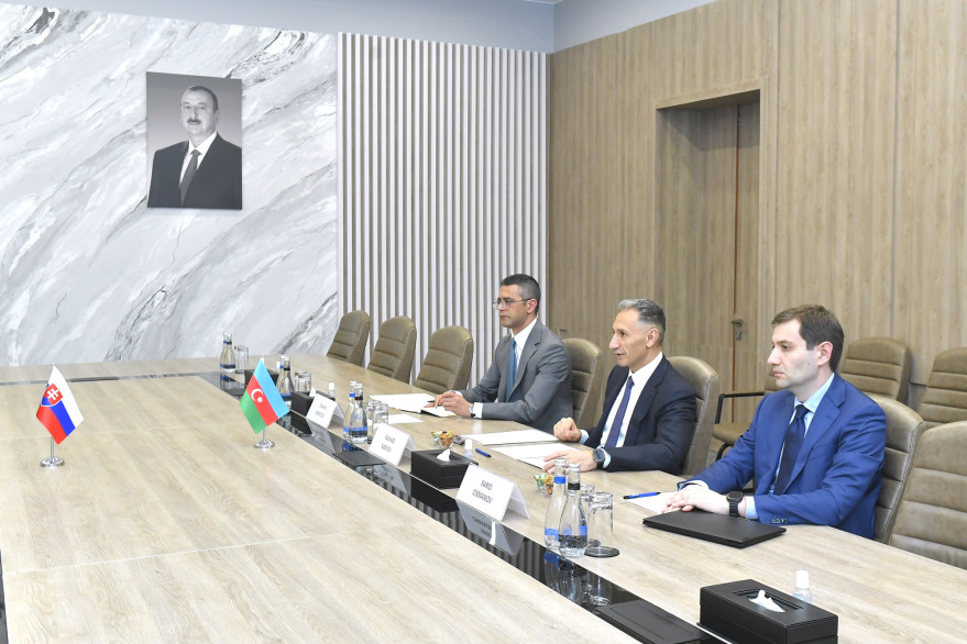 Nazir Rəşad Nəbiyev Slovakiyanın investisiyalar, regional inkişaf və informasiya naziri ilə görüşüb