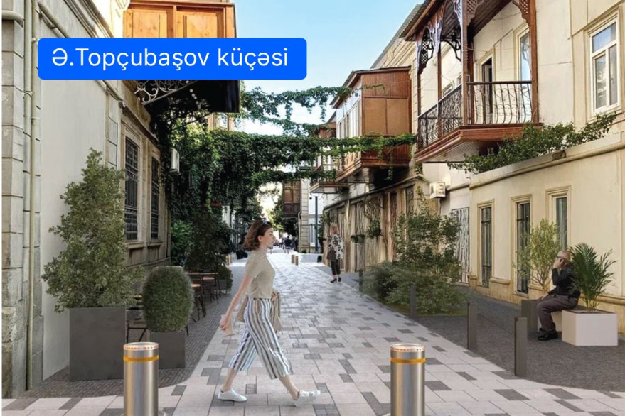 Xaqani bağı və Fəvvarələr meydanından Qış parkına və Mərkəzi parka iki piyada marşrutu formalaşdırılır