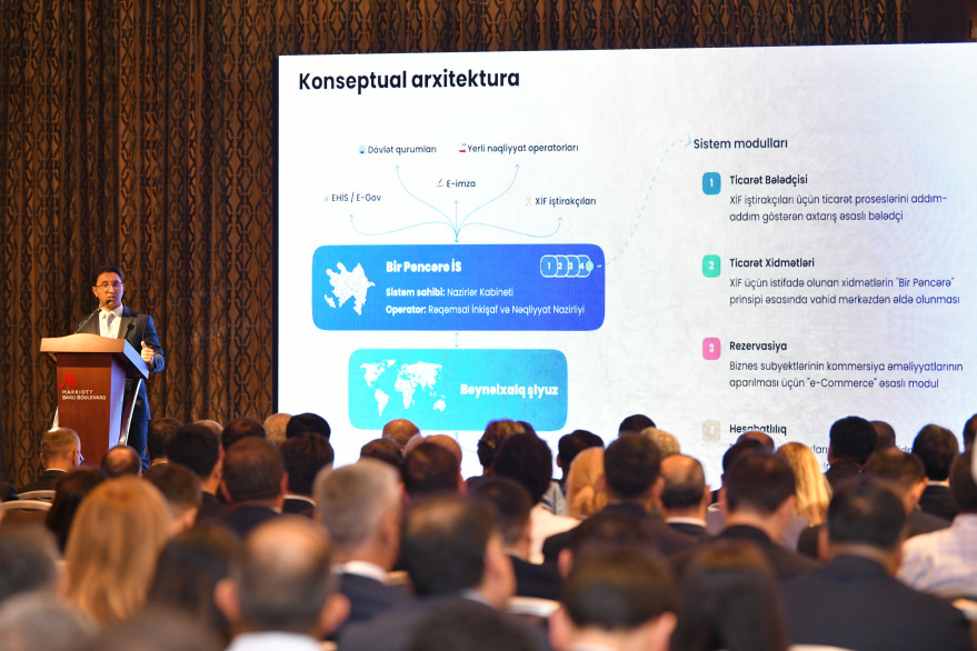“Bir Pəncərə” Rəqəmsal Logistika Platformasının rəsmi təqdimatı keçirilib