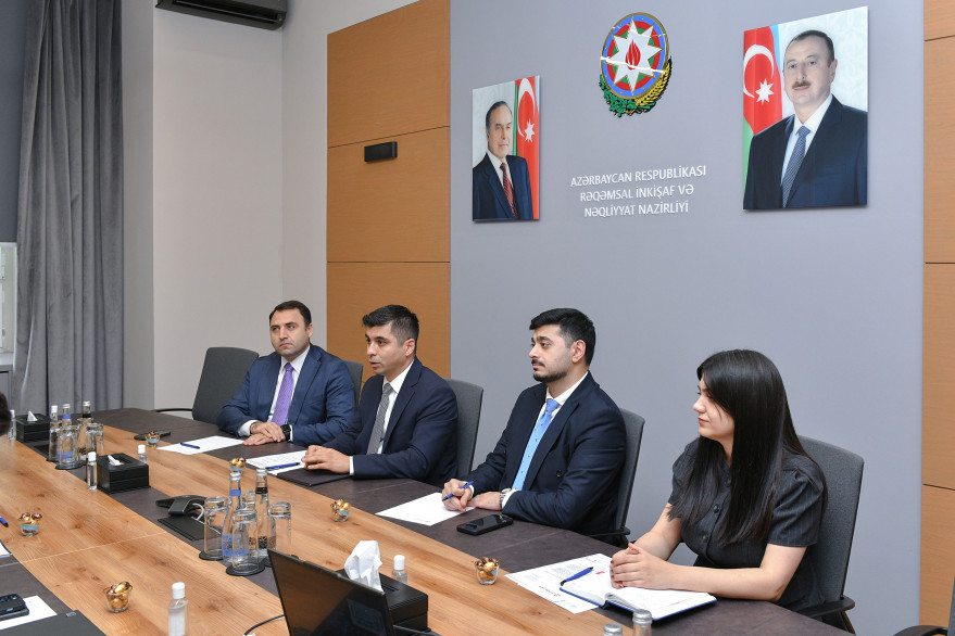 Rəqəmsal İnkişaf və Nəqliyyat Nazirliyində Dünya Bankı Qrupunun nümayəndəsi ilə görüş keçirilib