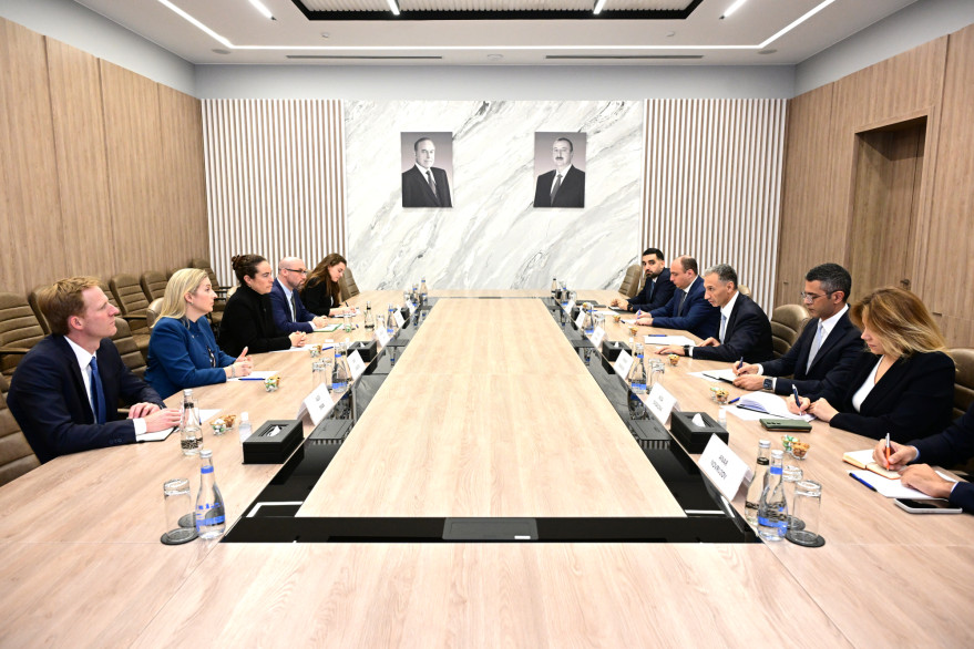 Nazir Rəşad Nəbiyev ABŞ Beynəlxalq İnkişaf Maliyyə Korporasiyasının baş siyasət direktoru ilə görüşüb