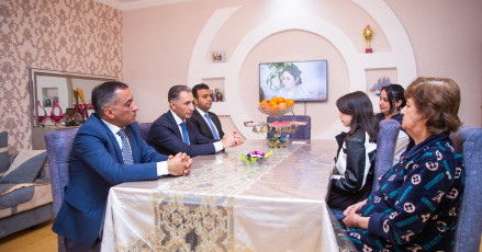 Minister Rashad Nabiyev visited martyr family in Aghdash