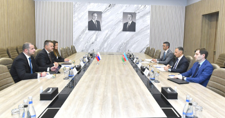 Nazir Rəşad Nəbiyev Slovakiyanın investisiyalar, regional inkişaf və informasiya naziri ilə görüşüb