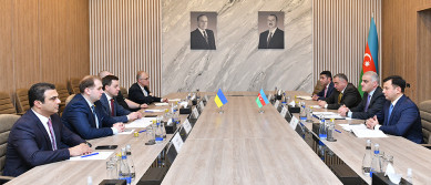 Nazir müavini Rəhman Hümmətov Ukrayna Ali Radasının deputatları ilə görüşüb