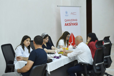Rəqəmsal İnkişaf və Nəqliyyat Nazirliyində könüllü qanvermə aksiyası keçirilib