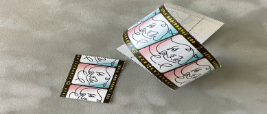 Postage stamp on occasion of 100th anniversary of outstanding actress Leyla Badirbeyli issued