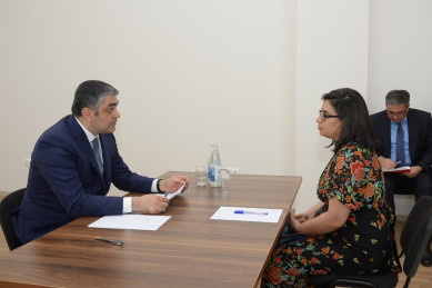 Minister of Transport, Communications and High Technologies receives citizens in Aghdash