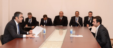 Minister of Transport, Communications and High Technologies Ramin Guluzade  receives  citizens in Goychay