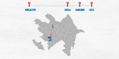 Mingəçevir – Xocalı – Xankəndi – Şuşa müntəzəm avtobus reysi istifadəyə veriləcək