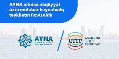 AYNA ictimai nəqliyyat üzrə mötəbər beynəlxalq təşkilatın üzvü oldu