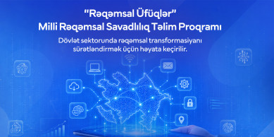 “Rəqəmsal Üfüqlər” Milli Rəqəmsal Savadlılıq Təlim Proqramına start verilib