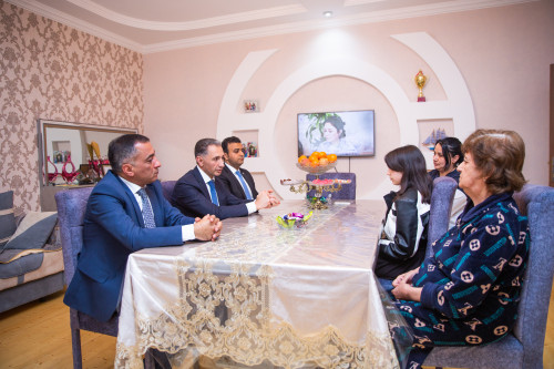 Minister Rashad Nabiyev visited martyr family in Aghdash