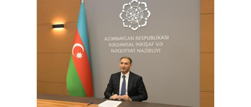 Minister Rashad Nabiyev met with ITU Secretary General Houlin Zhao via videoconference