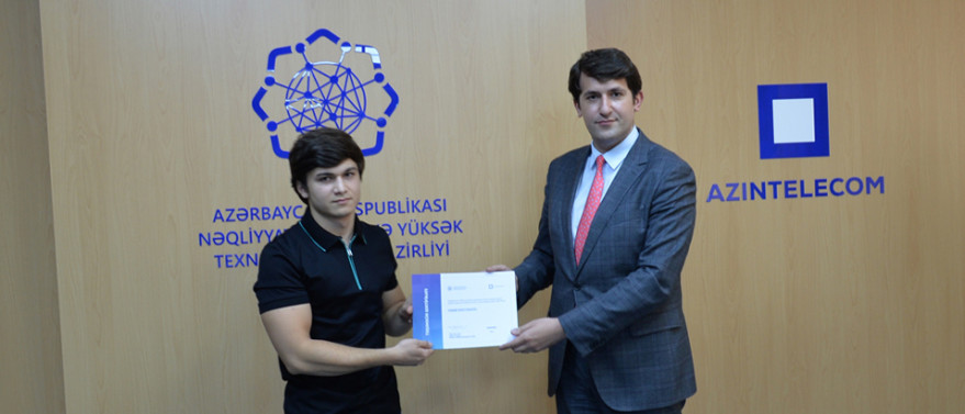 “AzInTelecom” təcrübə proqramını uğurla bitirmiş tələbələrə sertifikatlar təqdim edib