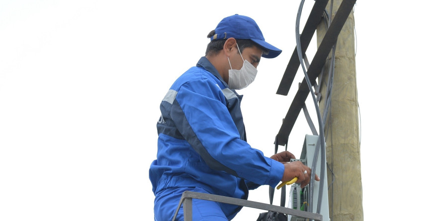 Baktelecom provides private residential houses with optical lines