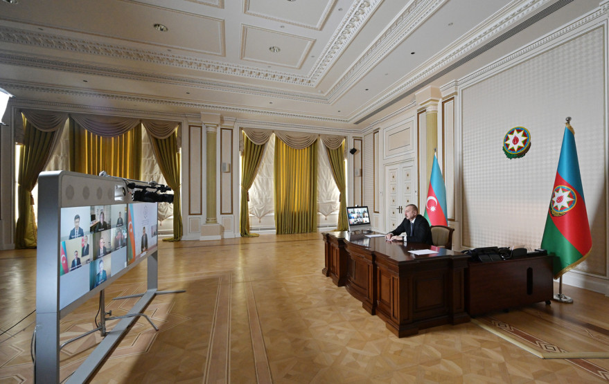 Initiated by CISCO, videoconference between President Ilham Aliyev and company’s management held