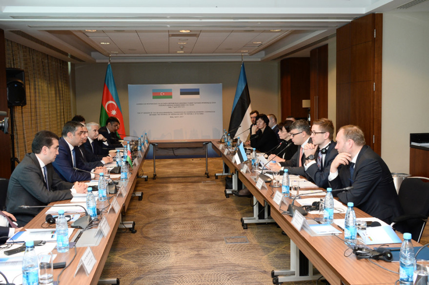 Bakıda Azərbaycan-Estoniya Ticari-iqtisadi əməkdaşlıq üzrə hökumətlərarası komissiyanın 3-cü iclası keçirilib