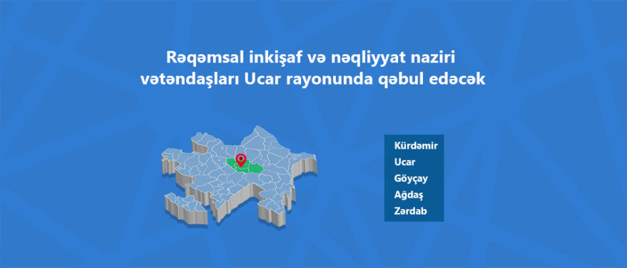 Nazir Rəşad Nəbiyev Ucarda vətəndaşları mayın 20-də qəbul edəcək