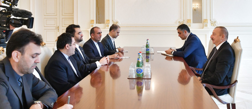 President Ilham Aliyev received delegation led by Iranian Minister of Information and Communications Technology
