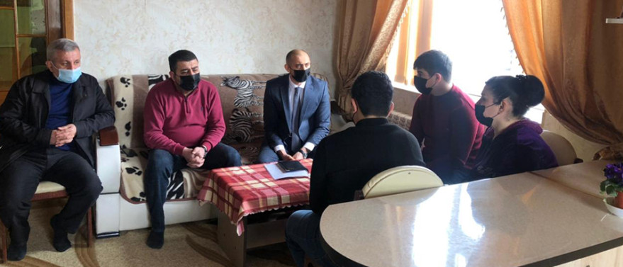 Novruz bayramı ərəfəsində şəhid ailələri ziyarət olunub