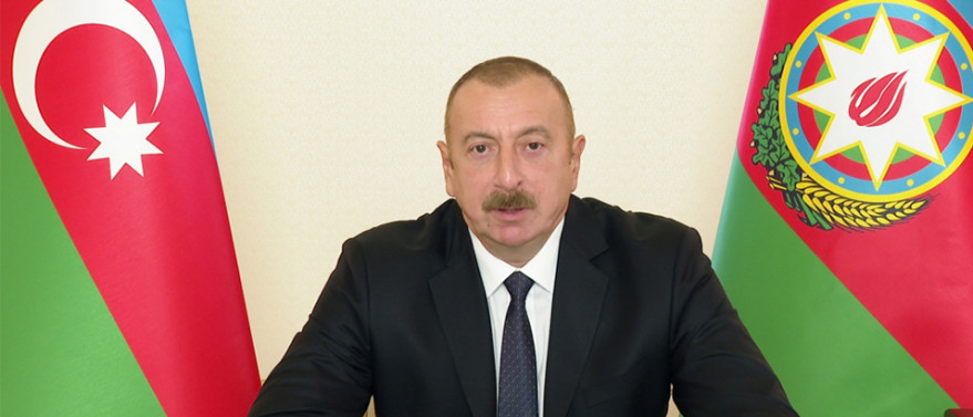 Azerbaijani President Ilham Aliyev addressed the nation