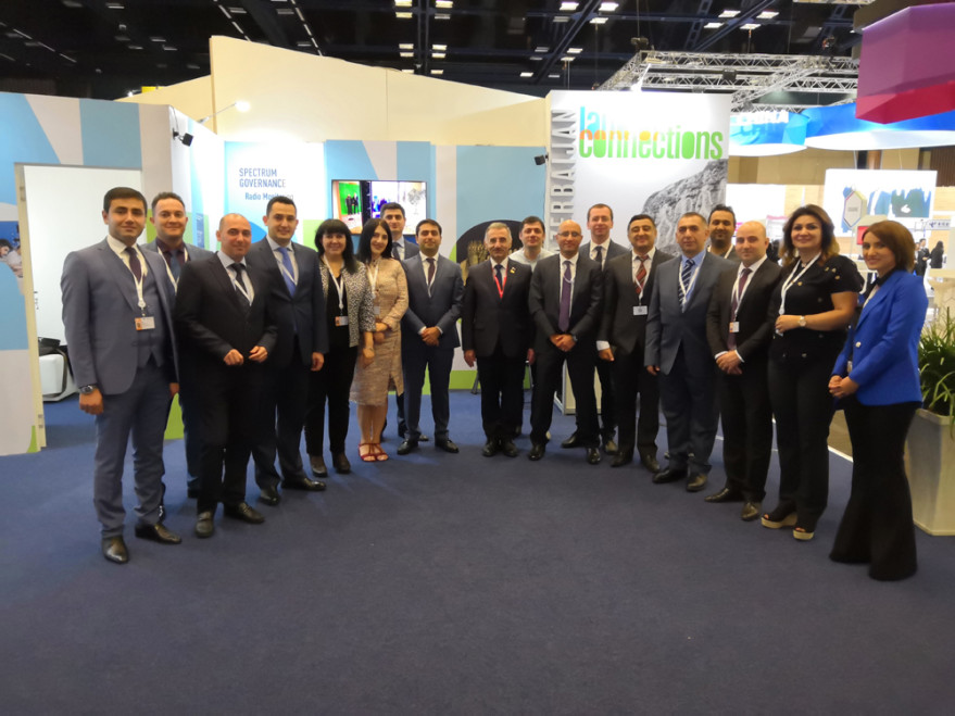 Azerbaijani delegation attending ITU Telecom World 2018 