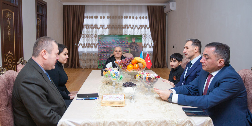 Minister Rashad Nabiyev visited martyr family in Shamkir
