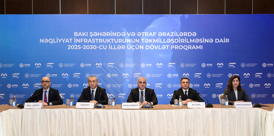 Roundtable on the 2025 State Program for the Improvement of Transport Infrastructure in Baku and Surrounding Areas