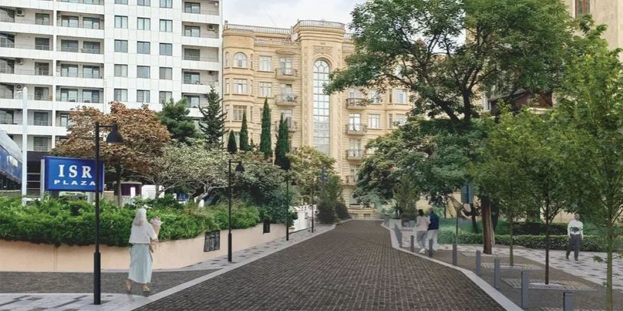 Xaqani bağı və Fəvvarələr meydanından Qış parkına və Mərkəzi parka iki piyada marşrutu formalaşdırılır