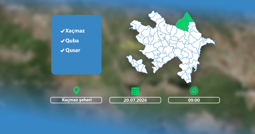 Nazir Rəşad Nəbiyev iyulun 20-də Xaçmazda vətəndaşları qəbul edəcək